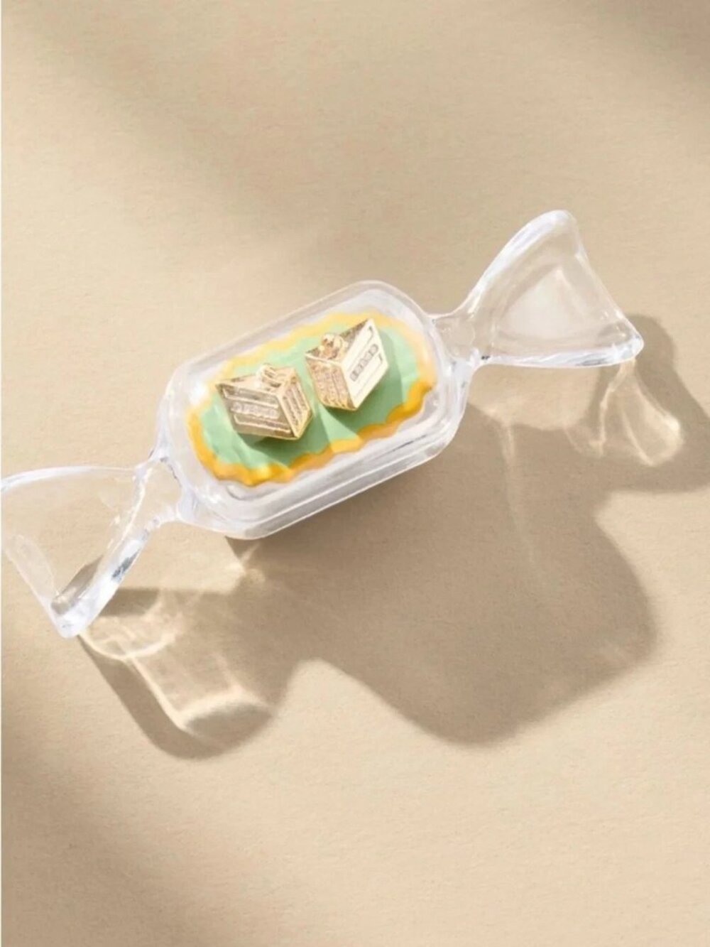 Anthropologie Festive Icon Stud Earring Pumpkin Pie